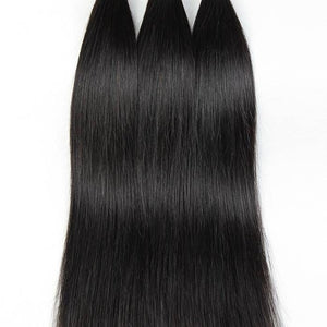 PREMIUM QUALITY 10-30 Inches Straight 100% Virgin Malaysian Hair 1B Natural Black