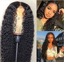 Load image into Gallery viewer, PREMIUM QUALITY 10-30 Inches Deep wave 100% Malaysian Human Hair Colour 1B Natural Black
