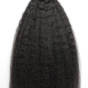 10AA GRADE QUALITY 10-28 Inches Kinky Curly 100% Brazilian Human Hair 1B Natural Black