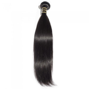 10AA GRADE QUALITY 10-28 Inches 100% Virgin straight Brazilian human hair weave 1B Natural colour