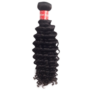 PREMIUM QUALITY 10-30 Inches Deep wave 100% Malaysian Human Hair Colour 1B Natural Black