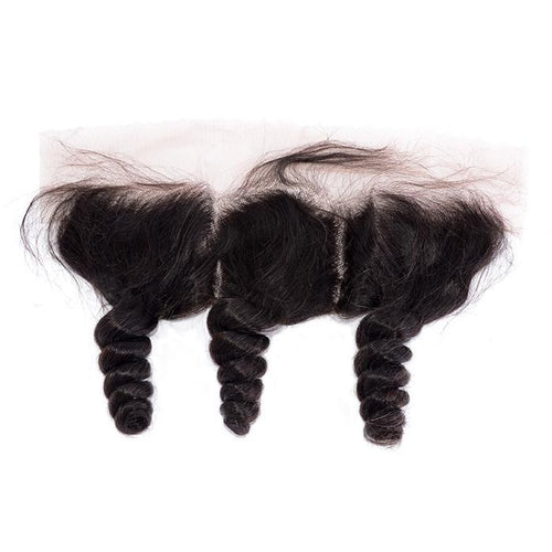 Loose wave full frontal closure 13x4 width, ear to ear.