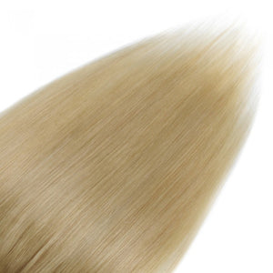 LUXURY PLATINUM 16 to 26 Inches Colour #613 Light blonde 10 pieces Body wave Clip In Human Hair Extensions