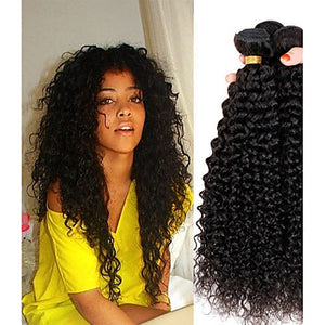 PREMIUM QUALITY 10-30 inches Italian curly 1B 100% Malaysian human hair