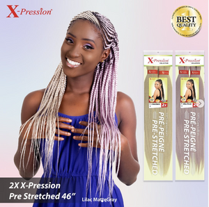 NEW X-pression Ultra Braid Pre-Stretched 46 inches