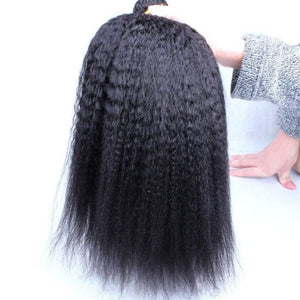 10AA GRADE QUALITY 10-28 Inches Kinky Curly 100% Brazilian Human Hair 1B Natural Black