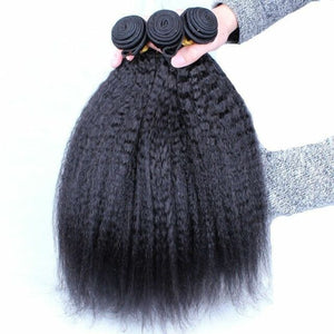 10AA GRADE QUALITY 10-28 Inches Kinky Curly 100% Brazilian Human Hair 1B Natural Black